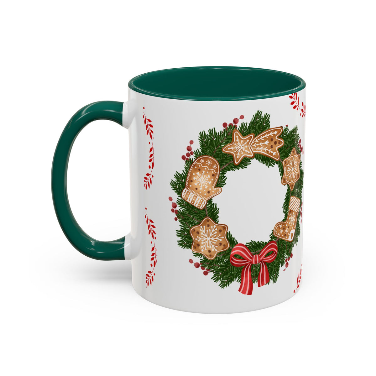 Christmas Wreath Gingerbread Mug (11oz)