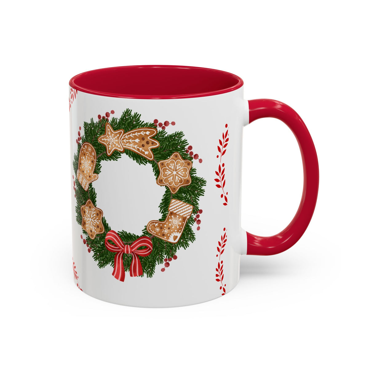 Christmas Wreath Gingerbread Mug (11oz)
