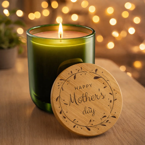 Black Mother’s Day Engraved Scented Soy Candle — 14oz Aromatherapy Gift