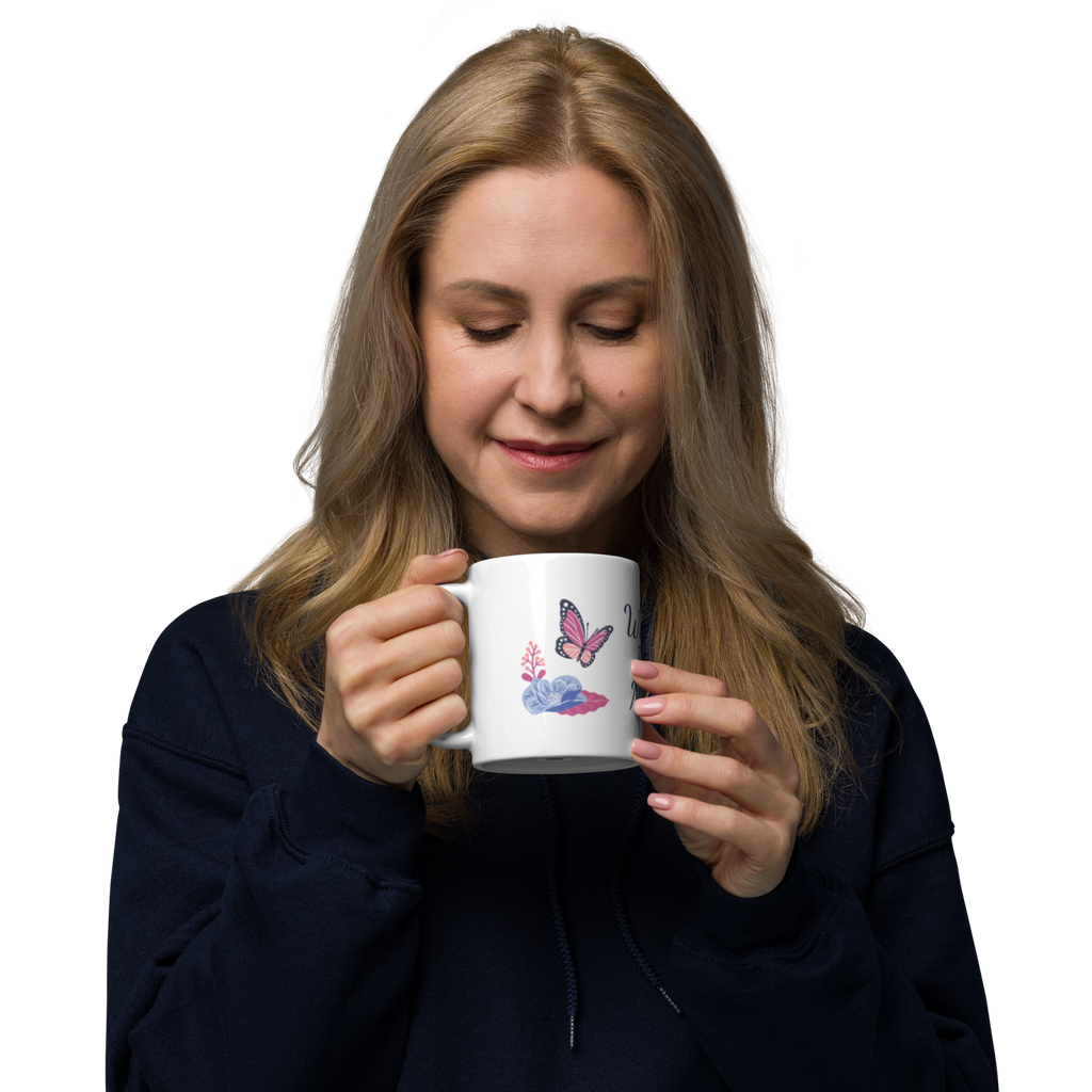 Happy mothers Day White Mug butterfly decorations